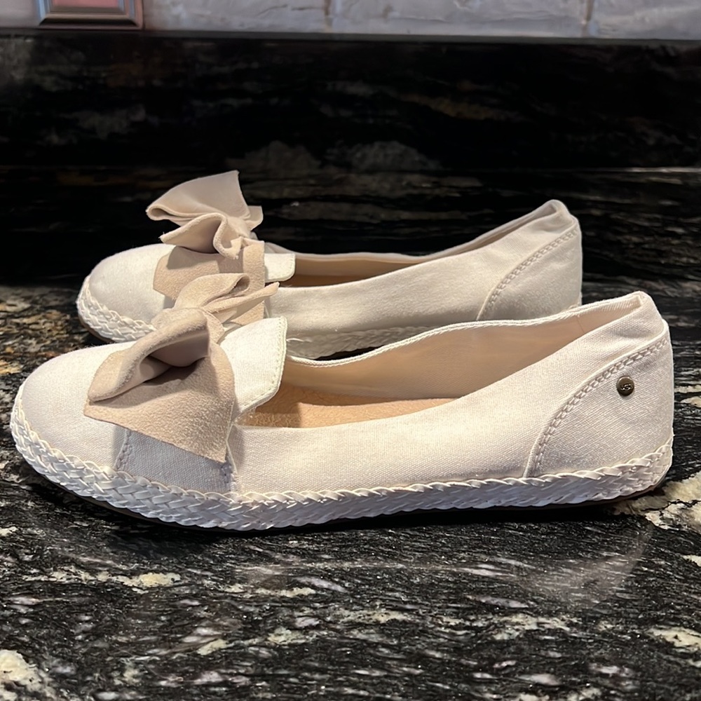 NWOB UGG Canvas Bow Flats - Picture 5 of 14